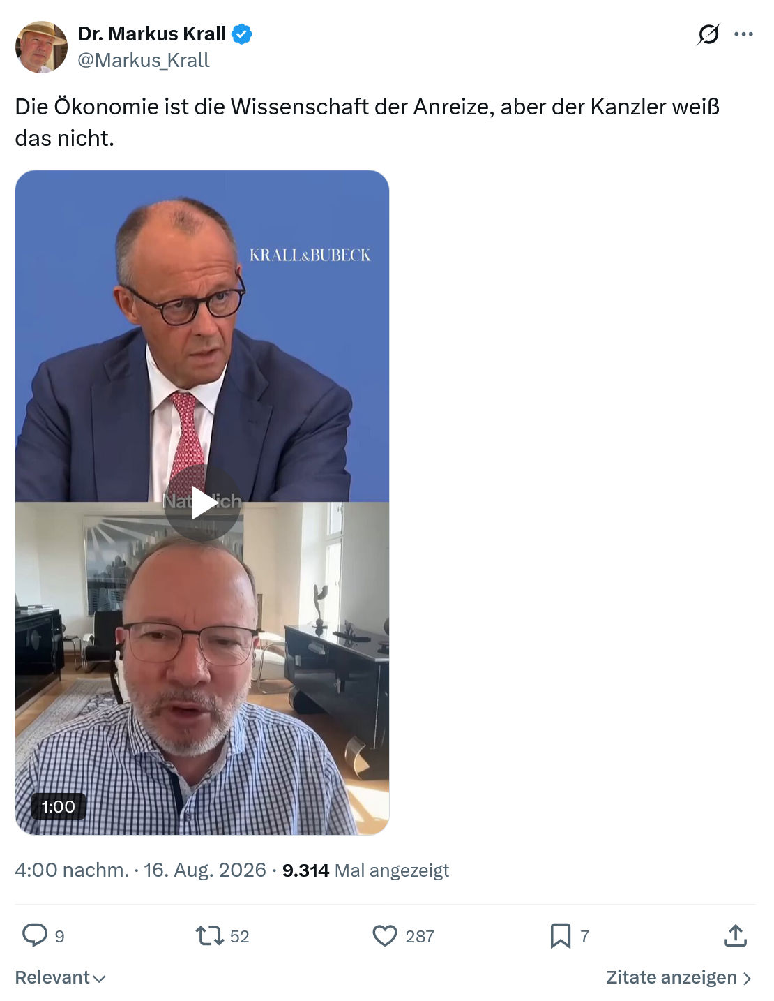 Markus Krall: Die Ökonomie ist die...