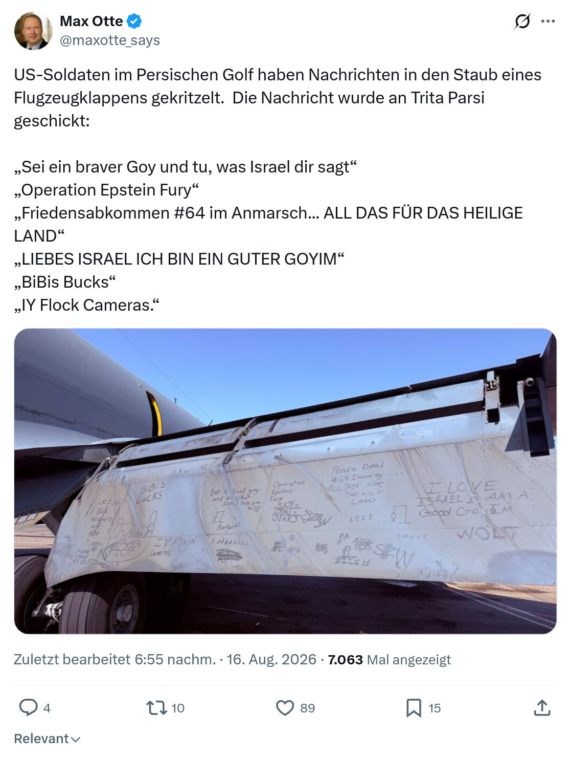 Max Otte: US-Soldaten im Persischen Golf...