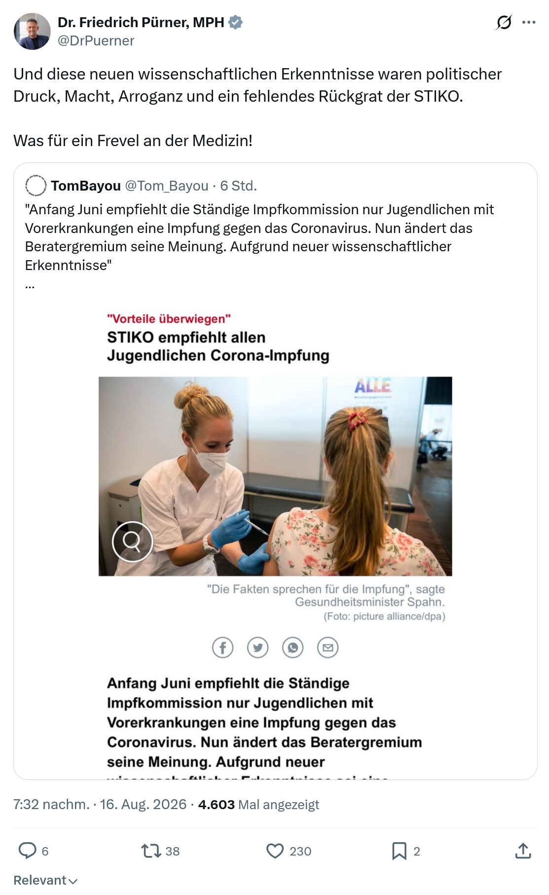 Friedrich Pürner: Und diese neuen wissenschaftlichen...
