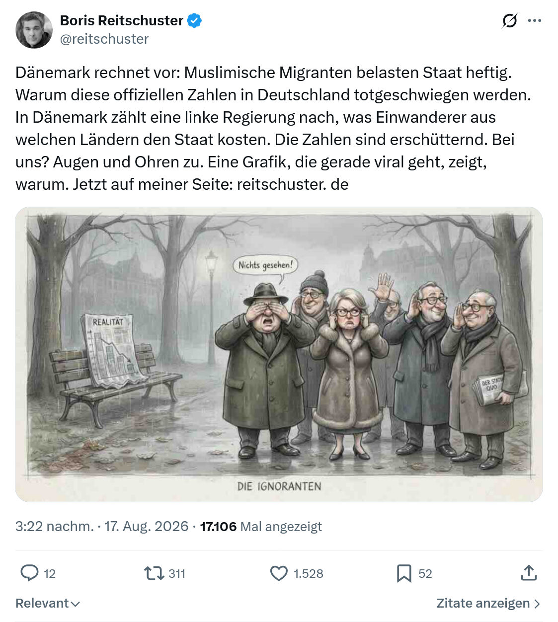 Boris Reitschuster: Dänemark rechnet vor...