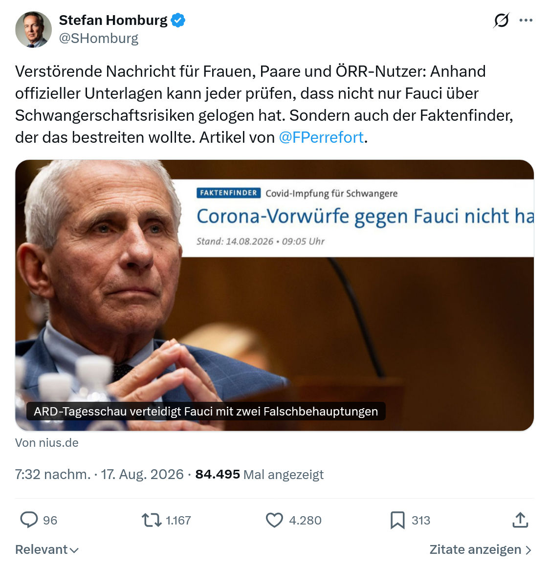 Stefan Homburg: Verstörende Nachricht für Frauen...