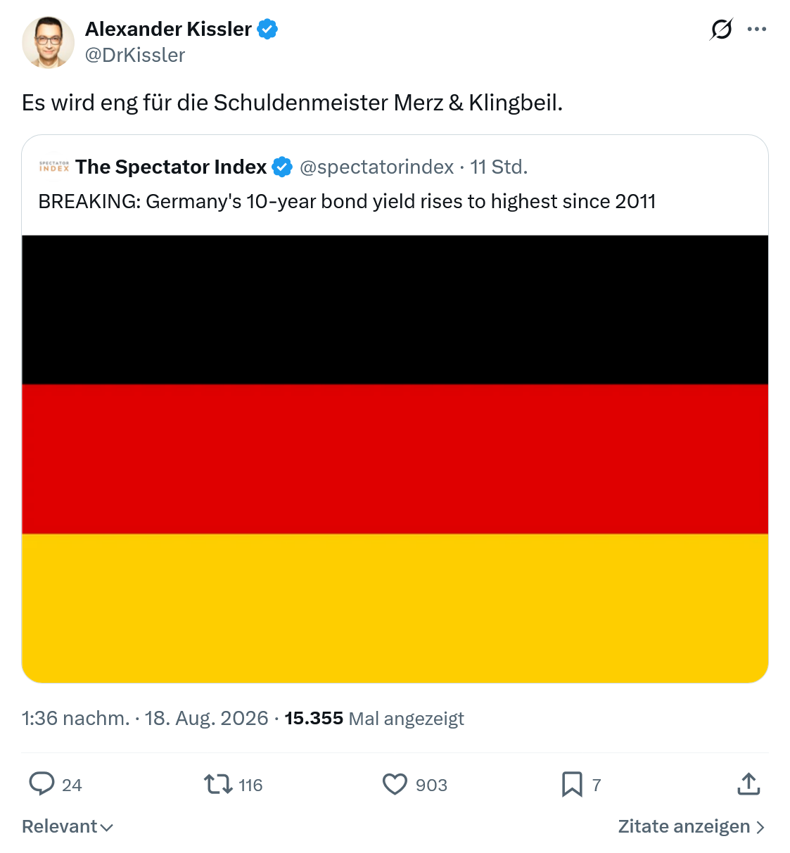 Alexander Kissler: Es wird eng für...