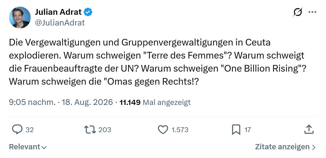 Julian Adrat: Die Vergewaltigungen...
