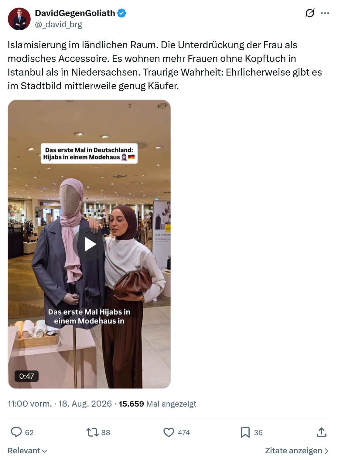 David Gegen Goliath: Islamisierung im ländlichen Raum...