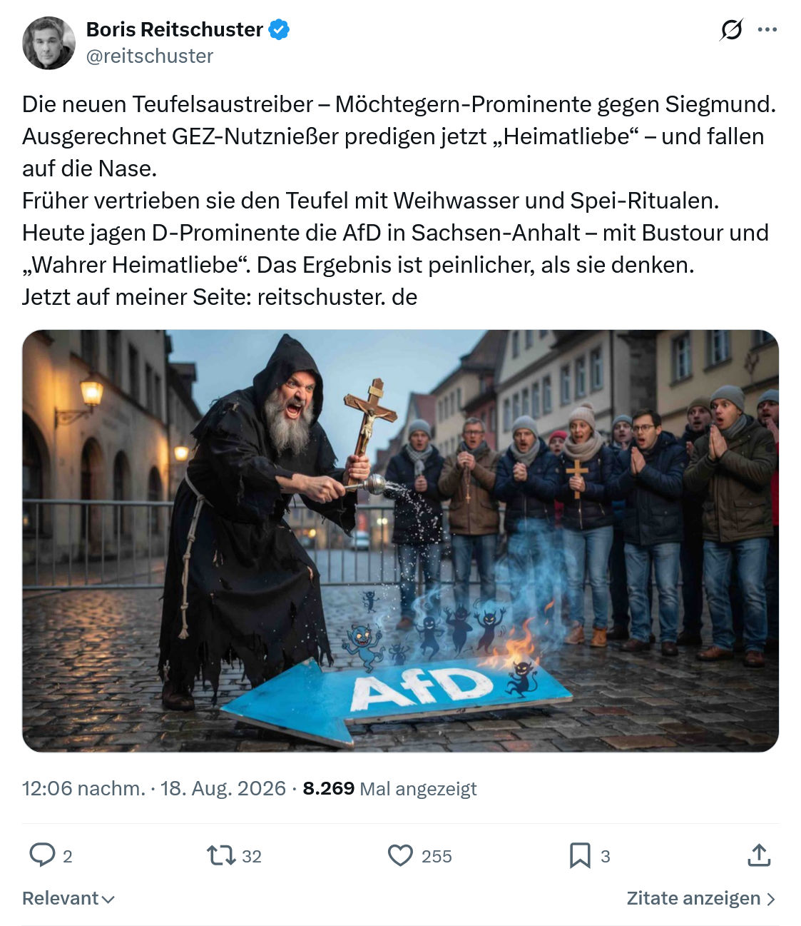 Boris Reitschuster: Die neuen Teufelsaustreiber...