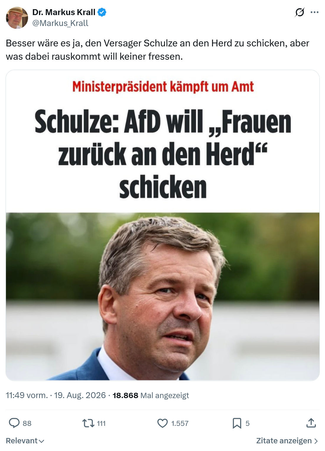 Markus Krall: Besser wäre es ja...