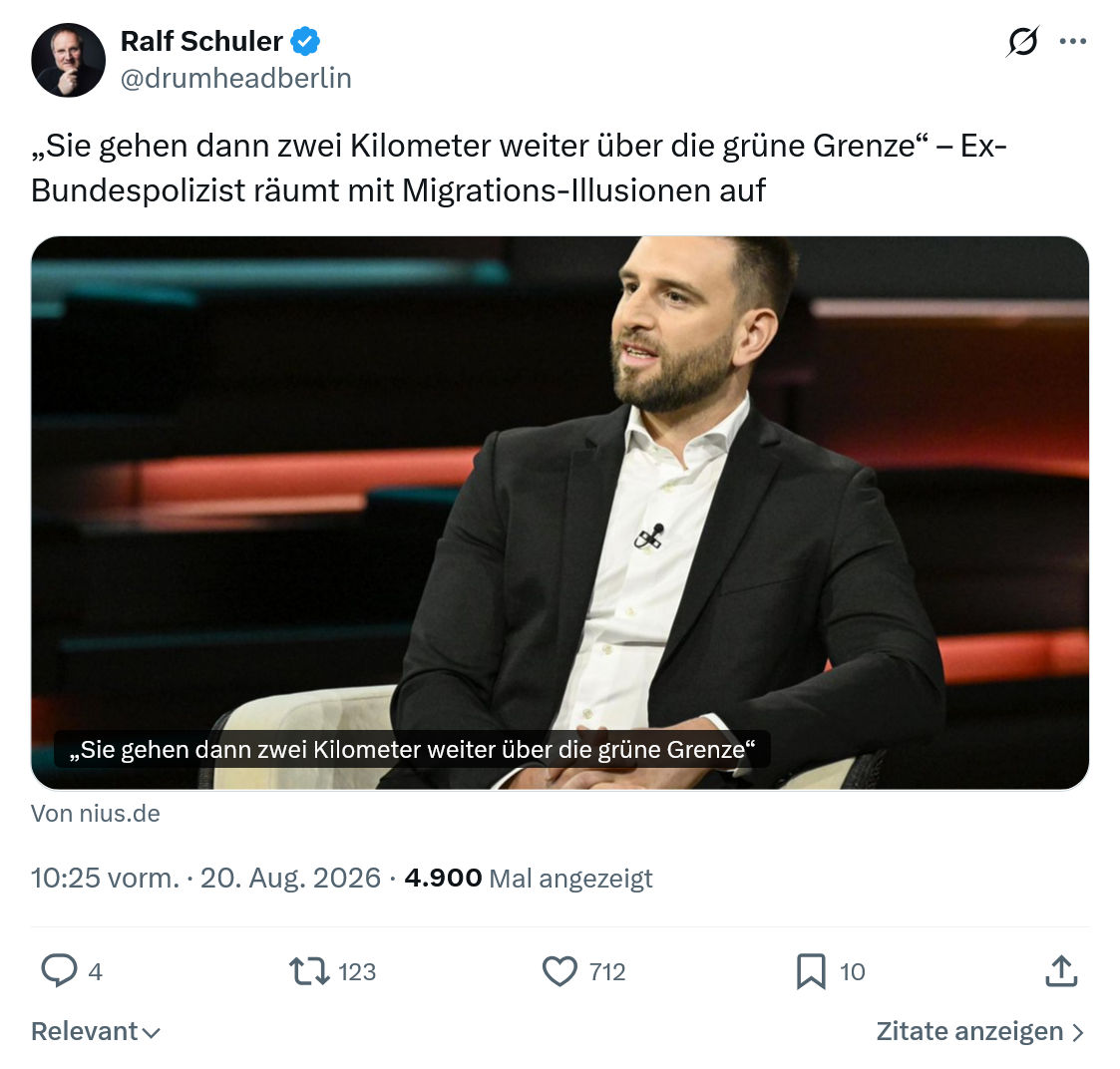 Ralf Schuler: „Sie gehen dann zwei Kilometer...