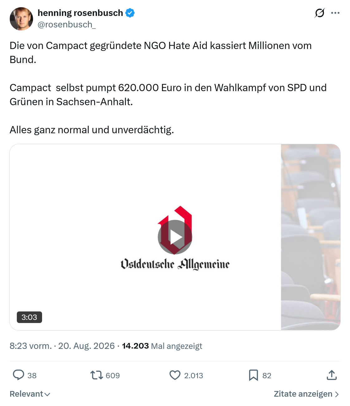 henning rosenbusch: Die von Campact gegründete...