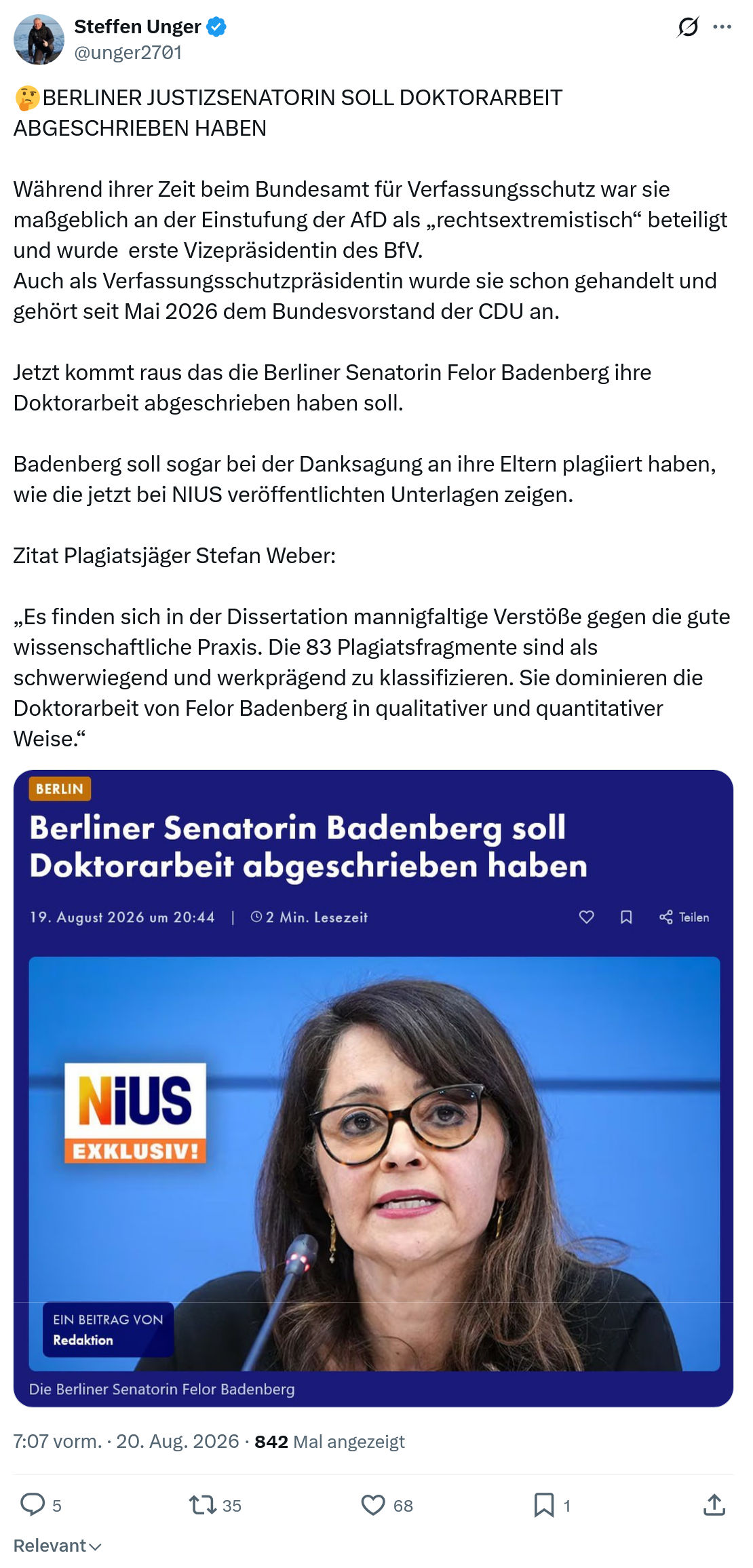 Steffen Unger: Während ihrer Zeit beim Bundesamt...