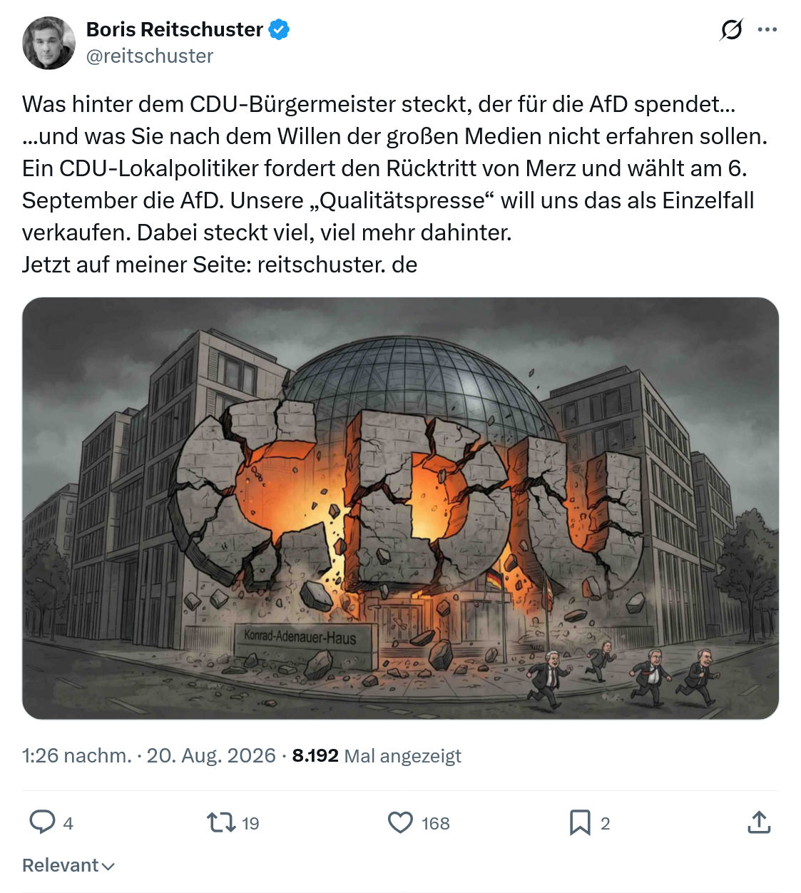 Boris Reitschuster: Was hinter dem CDU-Bürgermeister...