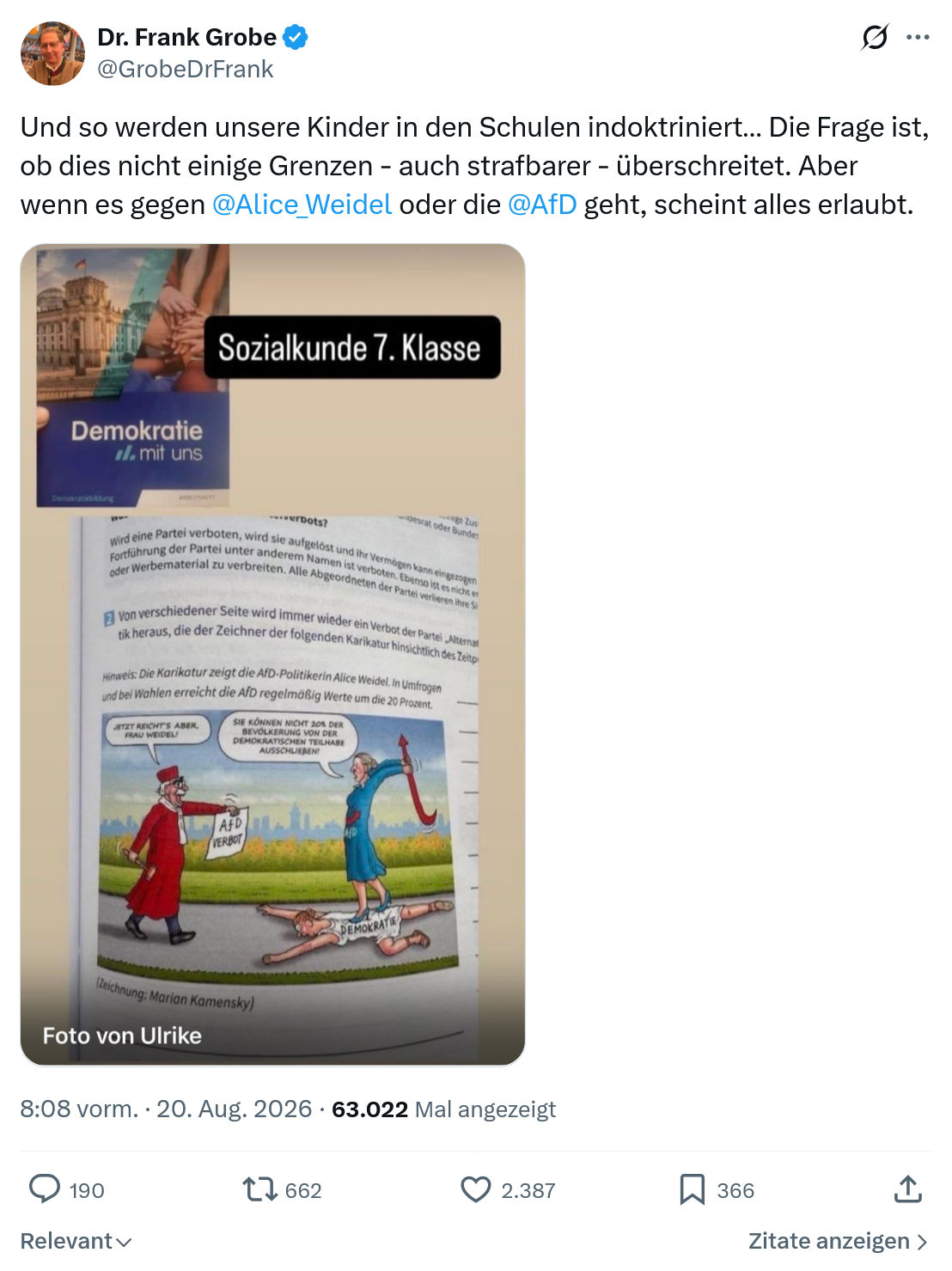 Frank Grobe: Und so werden unsere Kinder...