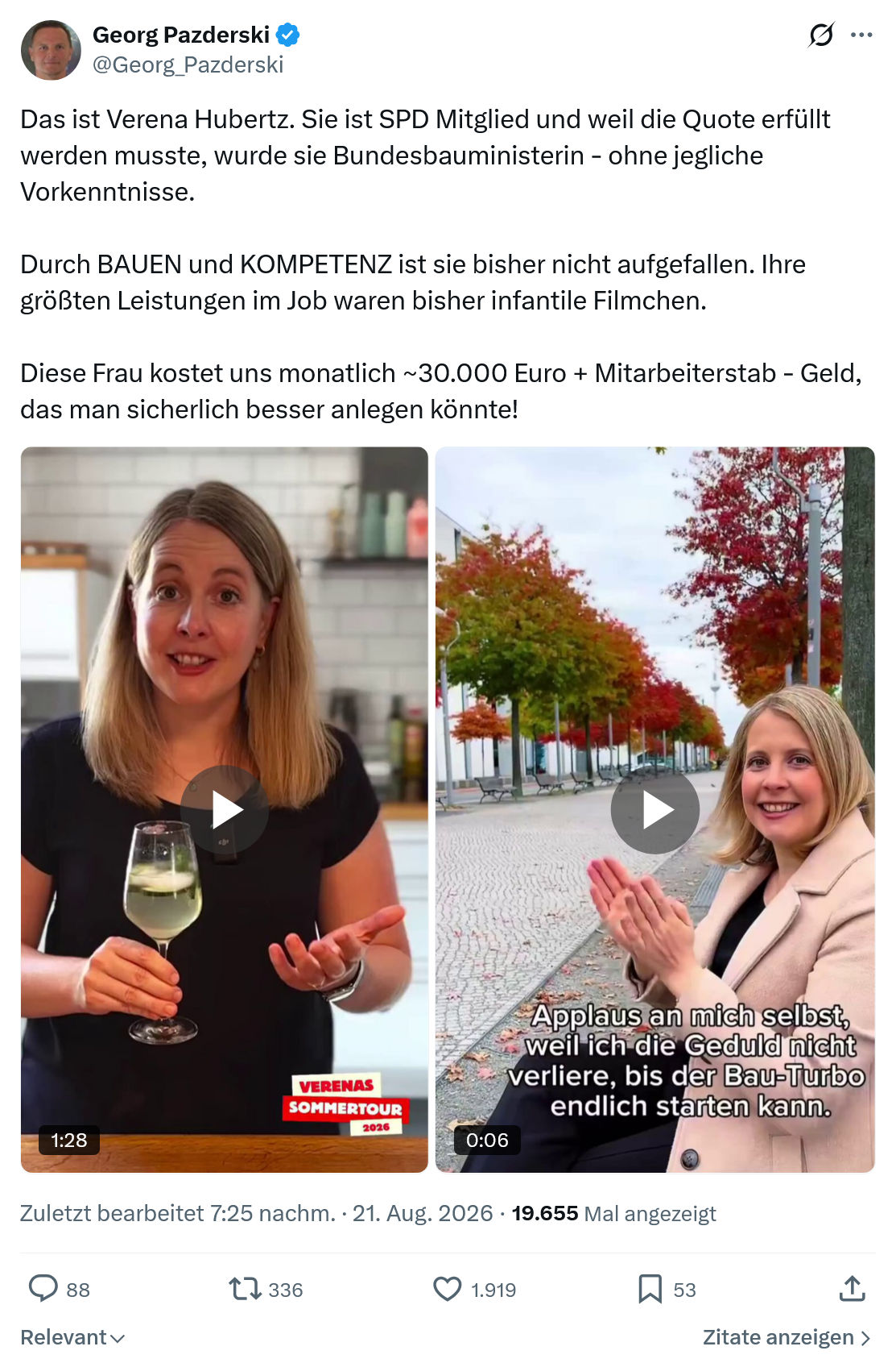 Georg Pazderski: Das ist Verena Hubertz...