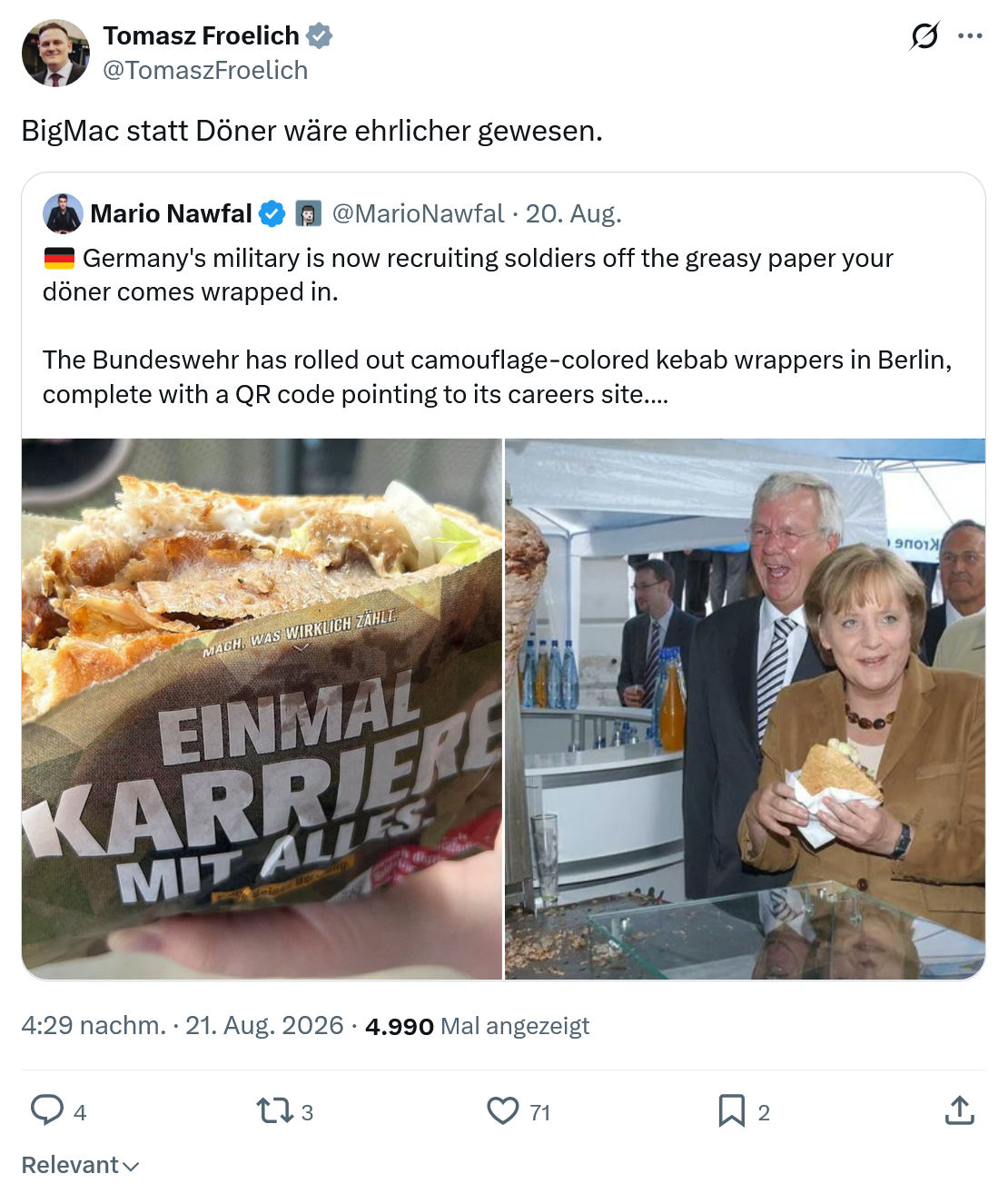 Tomasz Froelich: BigMac statt...