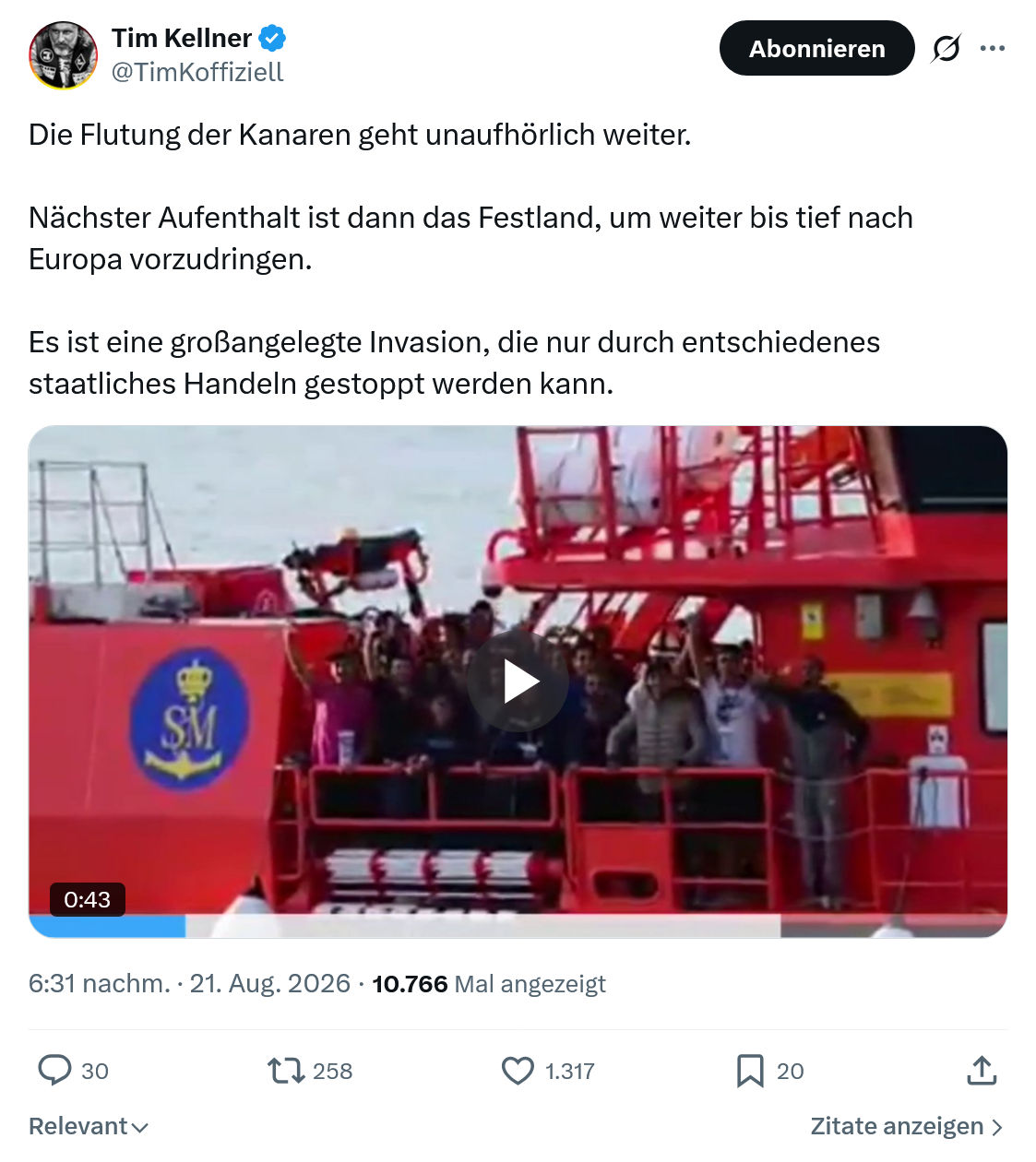 Tim Kellner: Die Flutung der Kanaren...