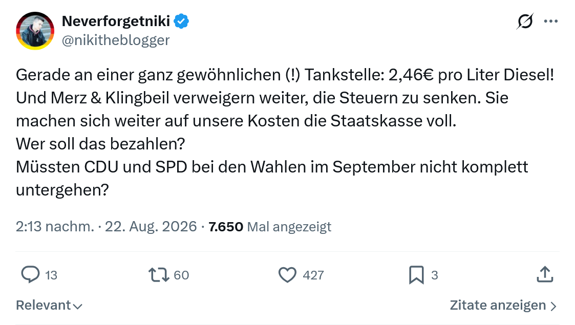 Neverforgetniki: Gerade an einer ganz gewöhnlichen...