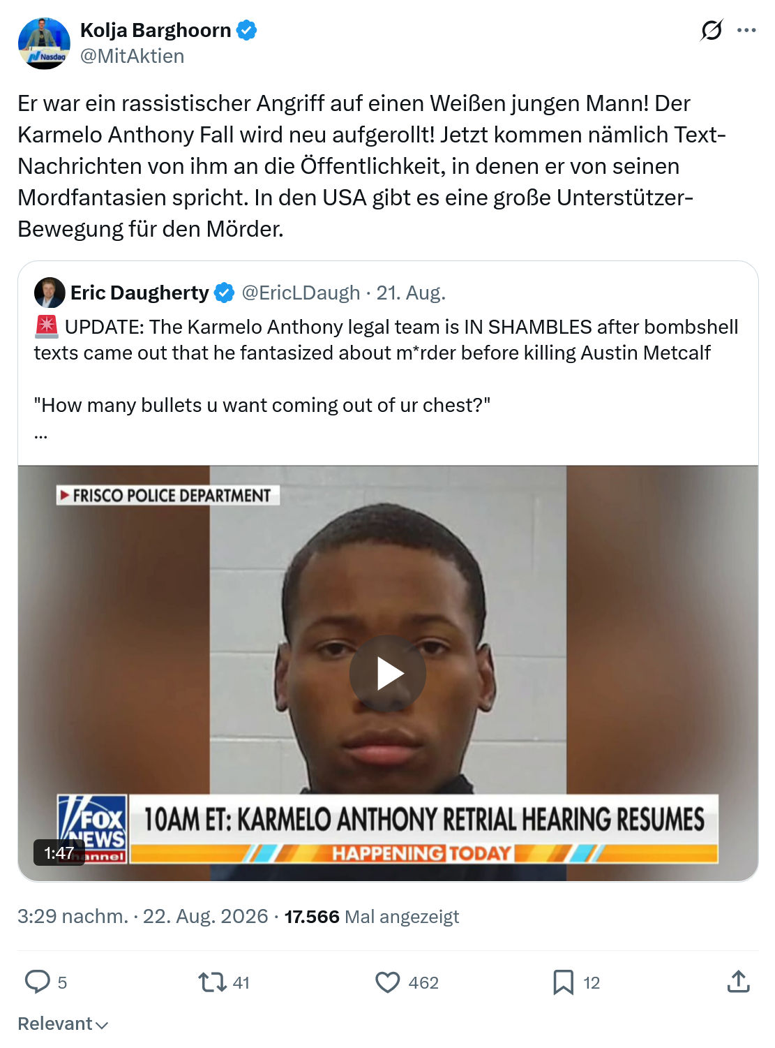 Kolja Barghoorn: Er war ein rassistischer Angriff...