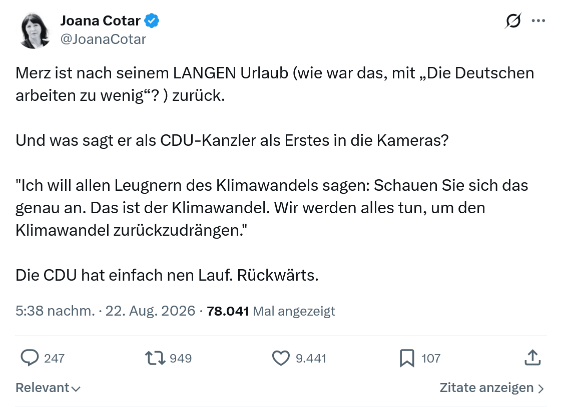 Joana Cotar: Merz ist nach seinem...