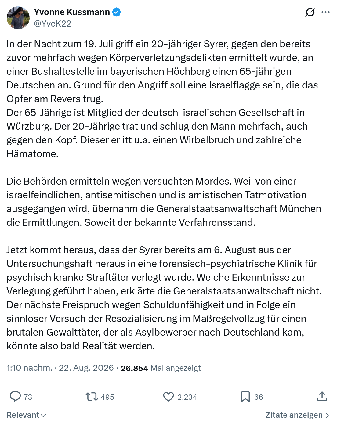 Yvonne Kussmann: In der Nacht zum 19. Juli...