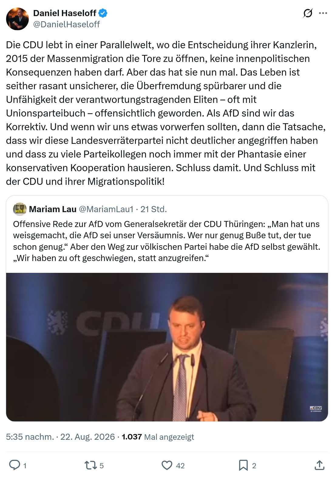 Daniel Haseloff: Die CDU lebt in einer Parallelwelt...