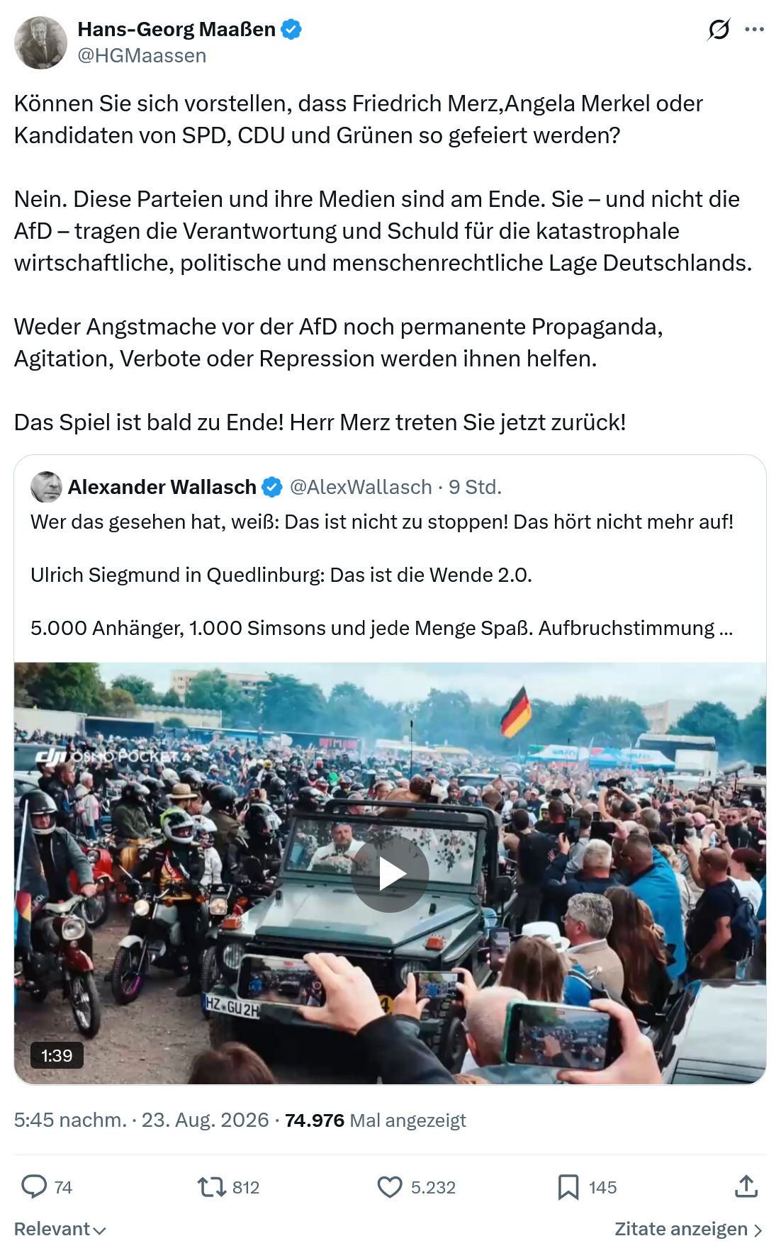 Hans-Georg Maaßen: Können Sie sich vorstellen...
