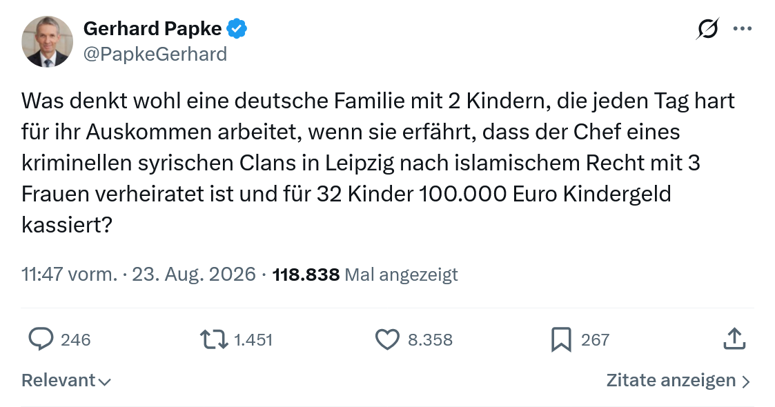 Gerhard Papke: Was denkt wohl eine deutsche...
