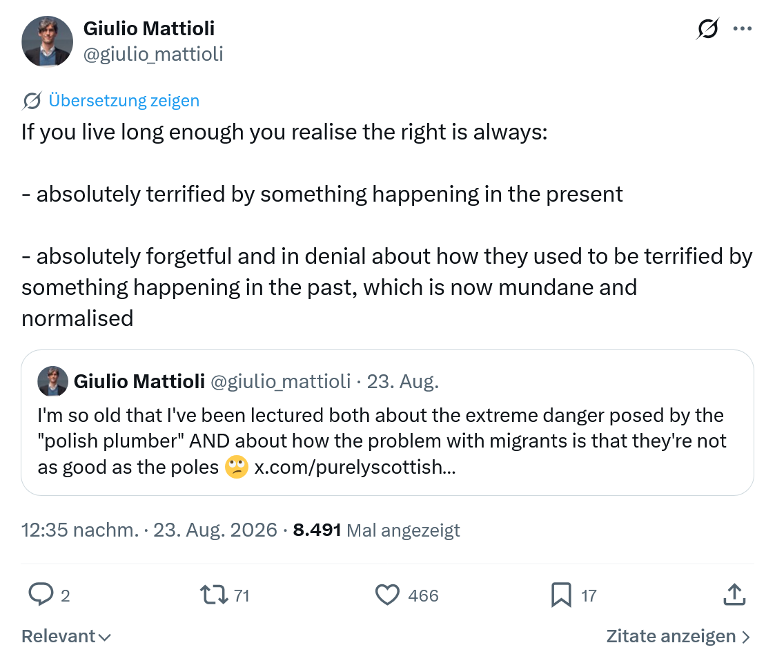 Giulio Mattioli: If you live long enough...