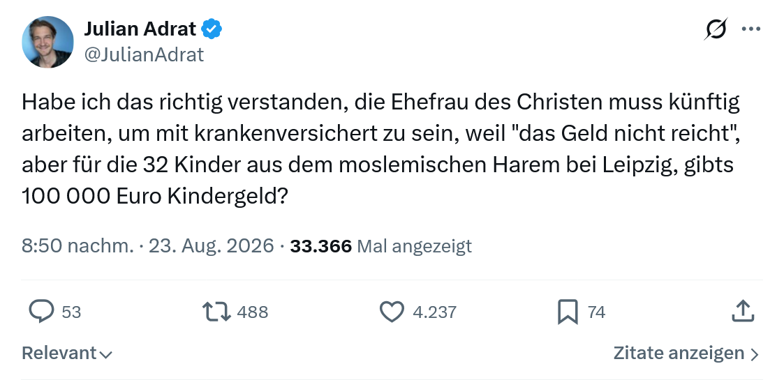 Julian Adrat: Habe ich das richtig verstanden...