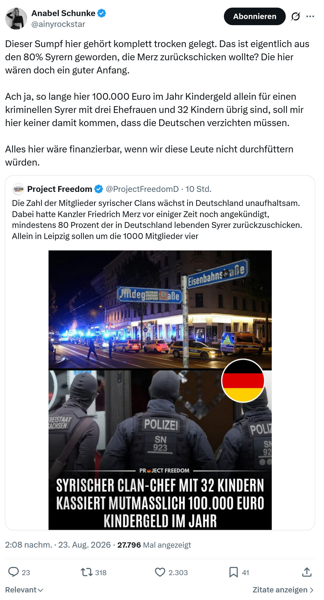 Anabel Schunke: Dieser Sumpf hier gehört...