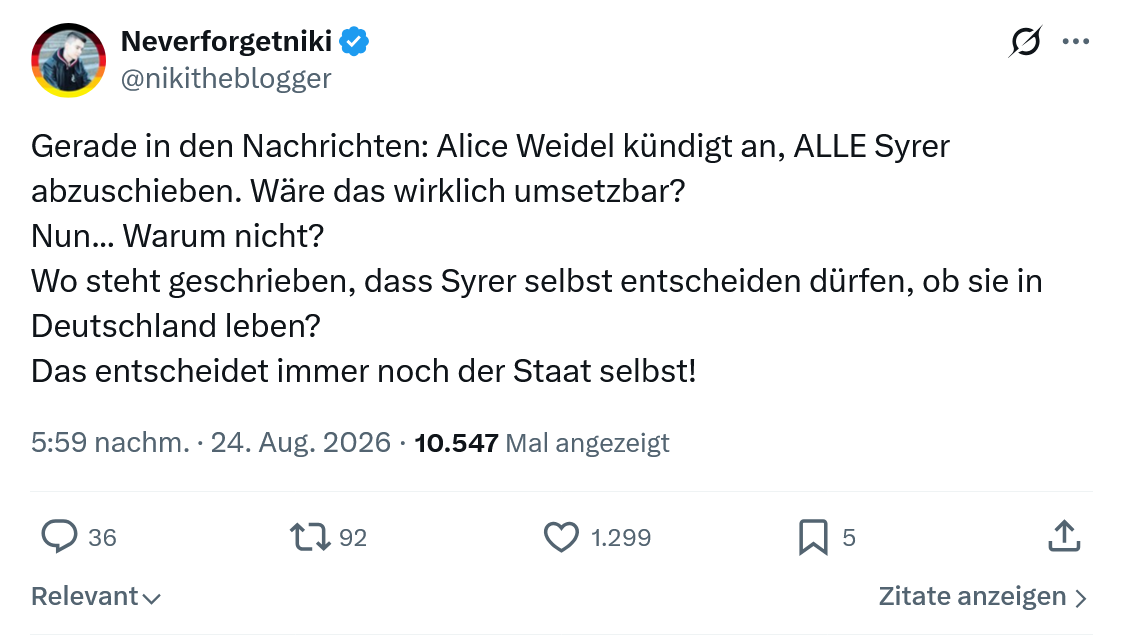 Neverforgetniki: Gerade in den Nachrichten...