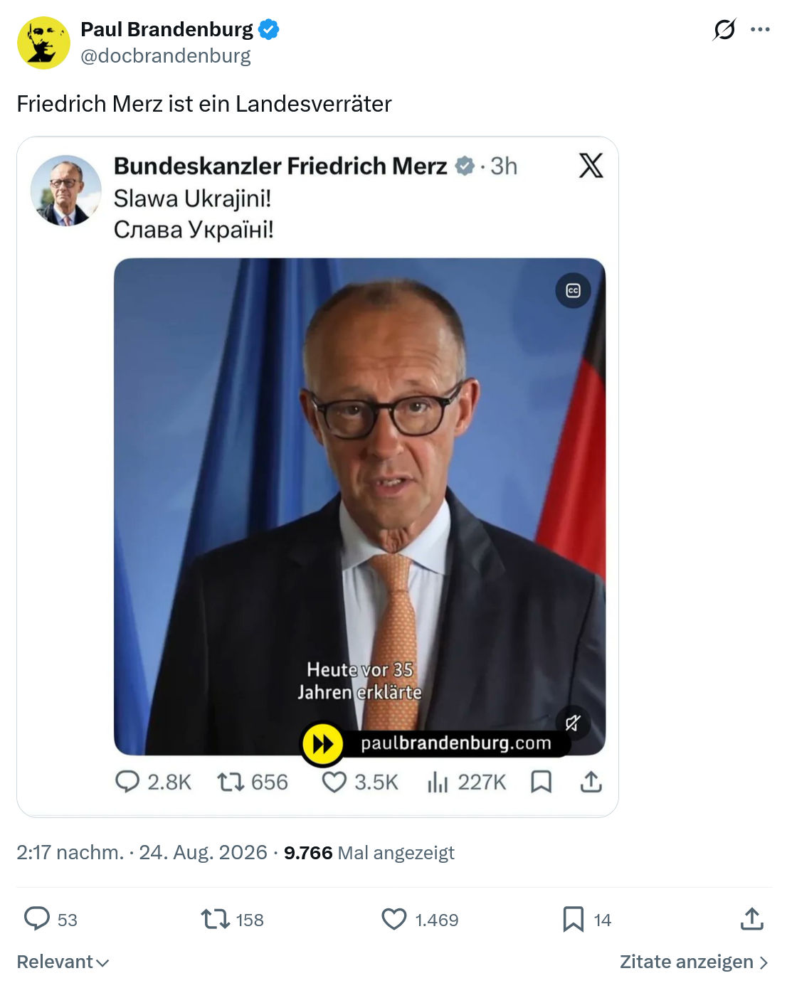 Paul Brandenburg: Friedrich Merz...