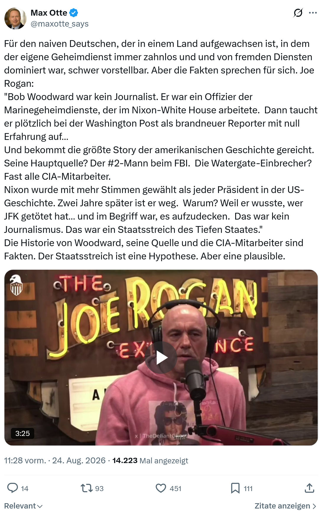 Max Otte: Für den naiven Deutschen...