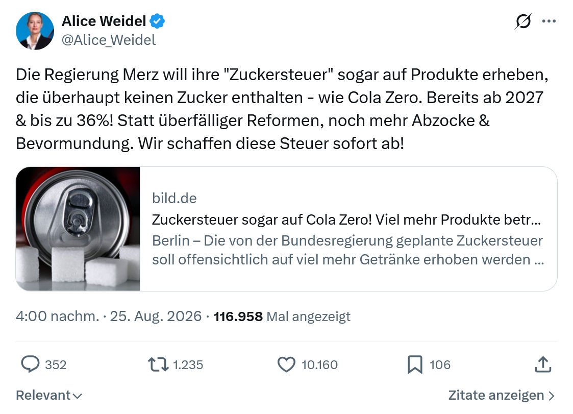 Alice Weidel: Die Regierung Merz...