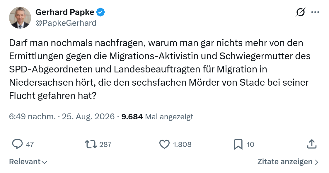 Gerhard Papke: Darf man nochmals nachfragen...