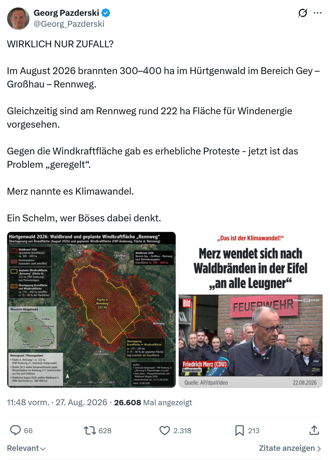 Georg Pazderski: WIRKLICH NUR ZUFALL...