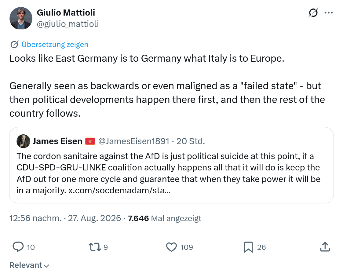 Giulio Mattioli: Looks like East Germany...