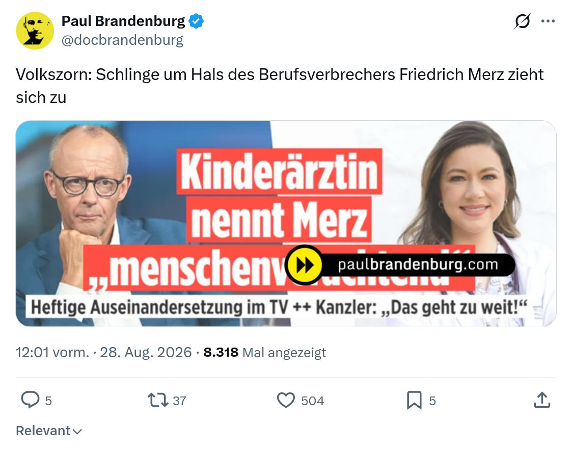Paul Brandenburg: Volkszorn...