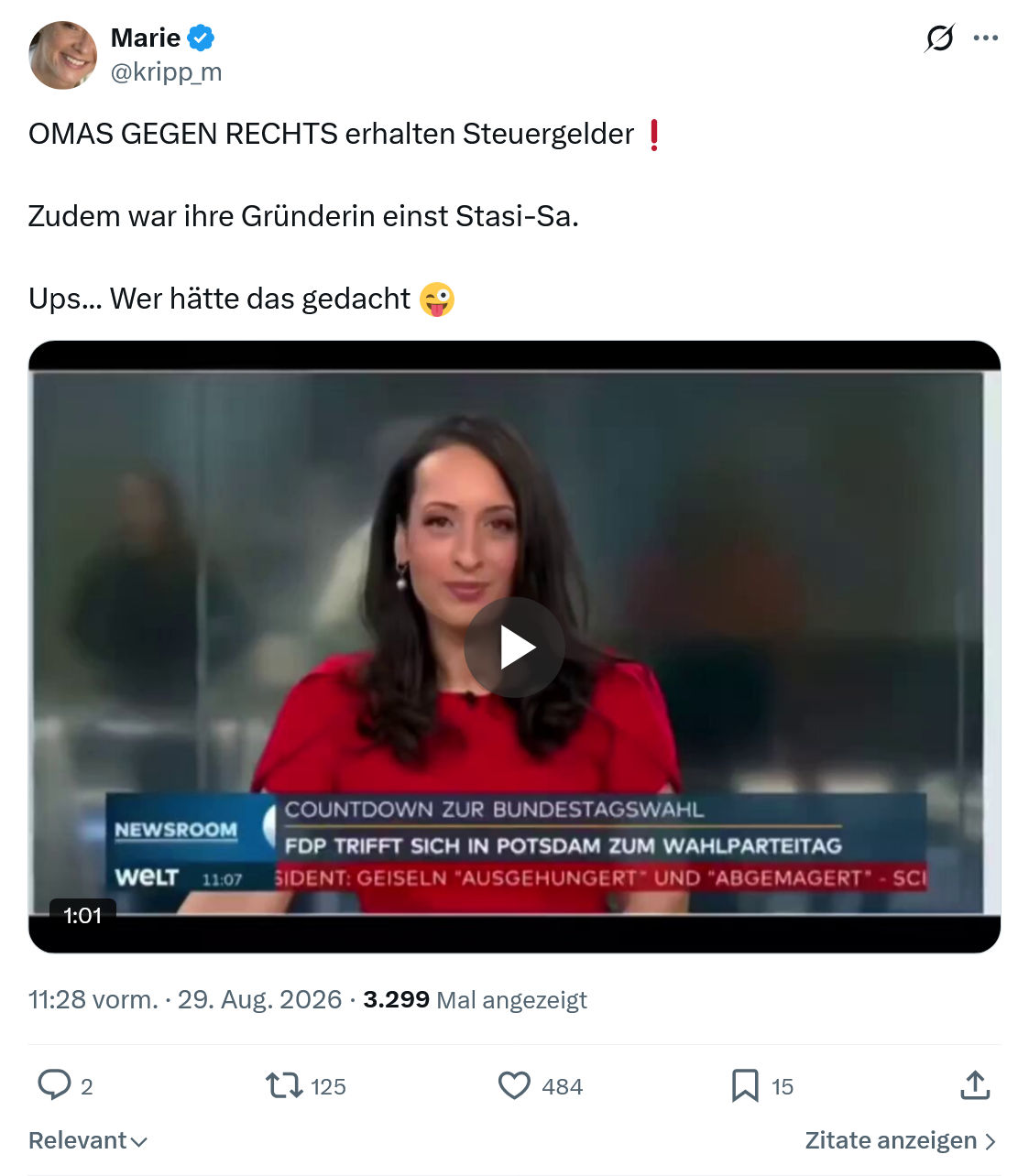 Marie kripp: OMAS GEGEN RECHTS...