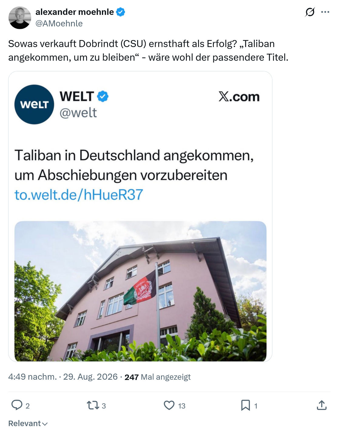 Alexander Moehnle: Sowas verkauft Dobrindt...
