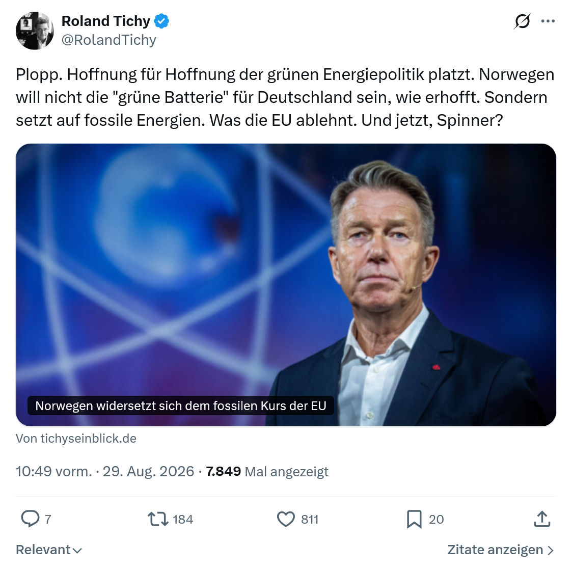Roland Tichy: Plopp...