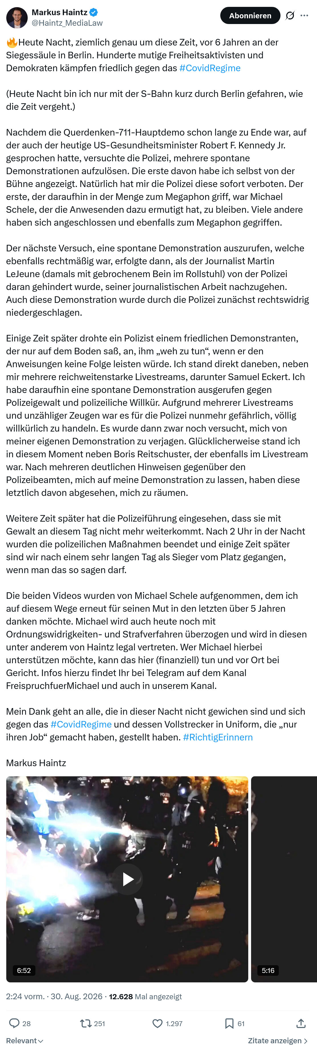 Markus Haintz: Heute Nacht, ziemlich genau...
