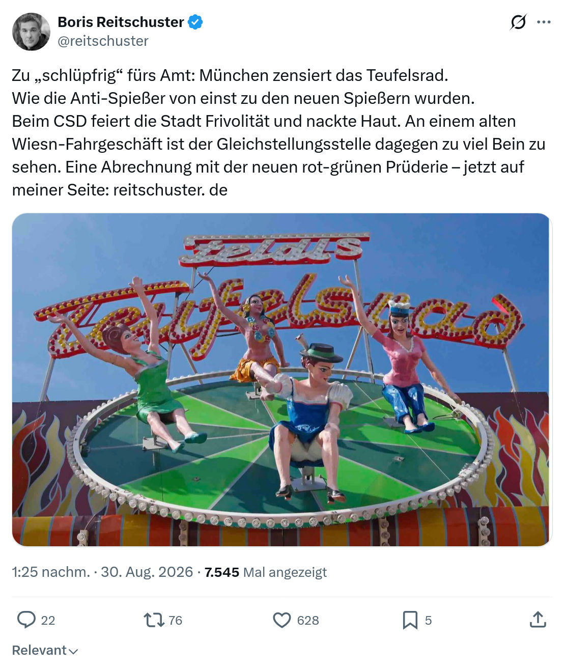 Boris Reitschuster: Zu „schlüpfrig“ fürs Amt...