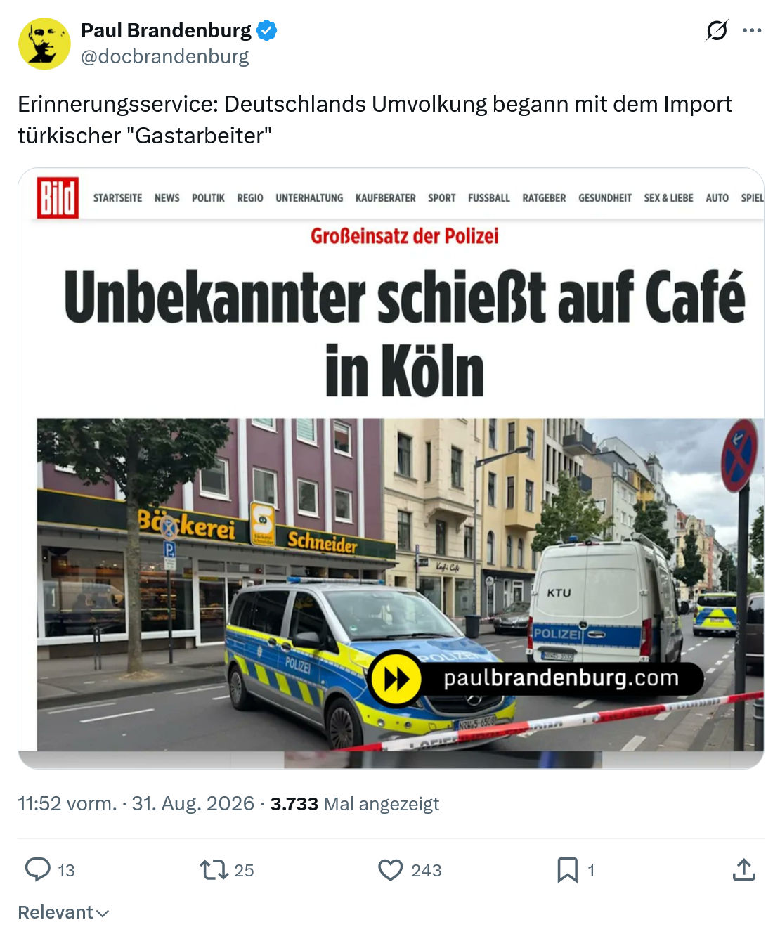 Paul Brandenburg: Erinnerungsservice...