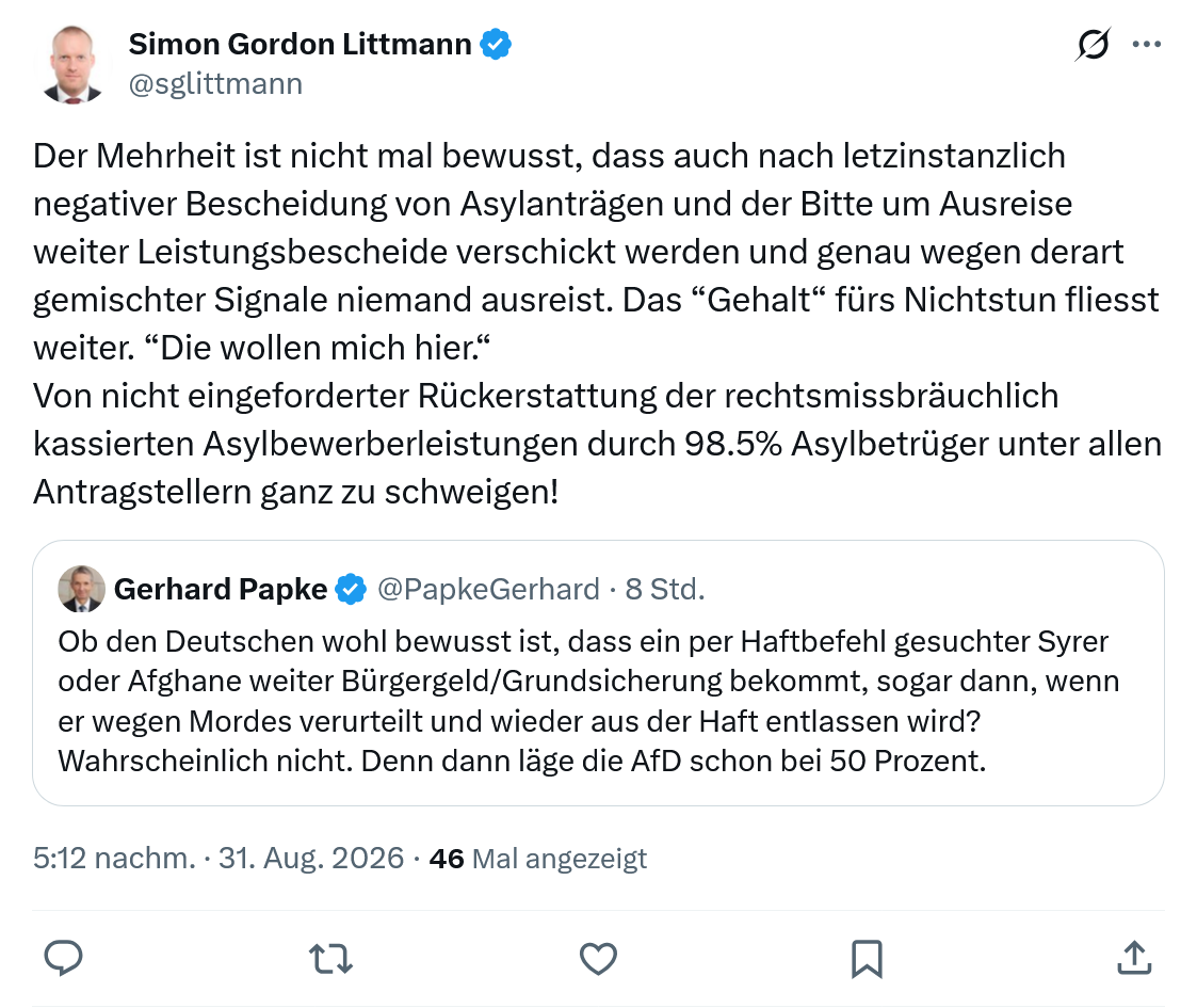 Simon Gordon Littmann: Der Mehrheit ist nicht mal bewusst...