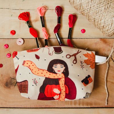 کیف آرایشی پاییزی 24×16