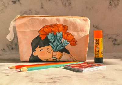 کیف آرایشی لب قرمزی1 24×16