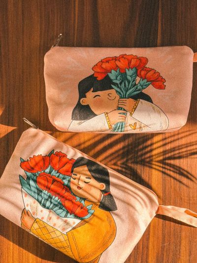 کیف آرایشی لب قرمزی2 24×16