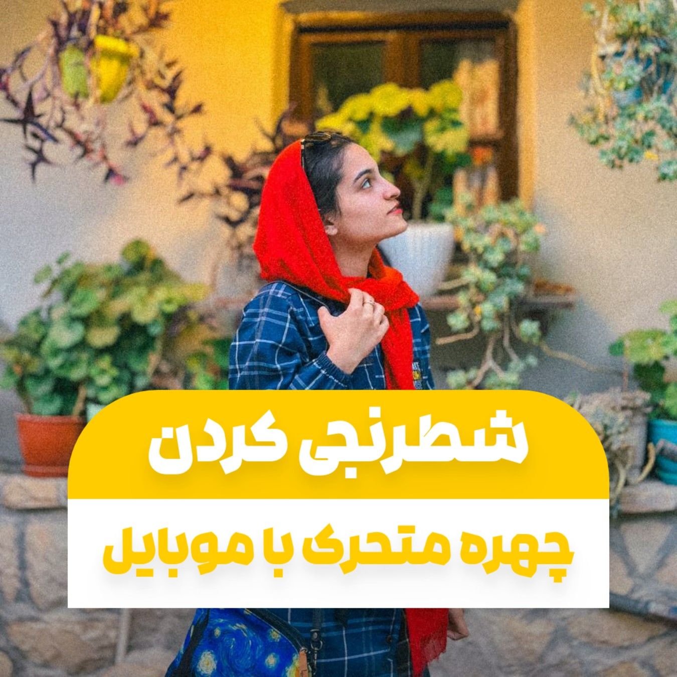 سانسور یا شطرنجی کردن چهره متحرک با موبایل و اینشات