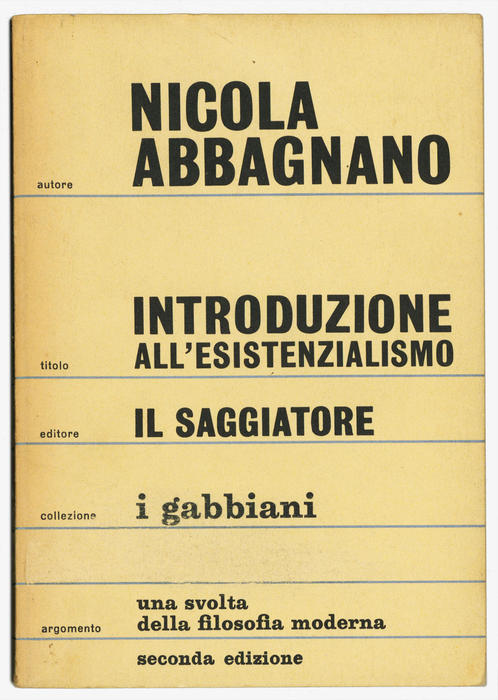 Nicola Abbagnano, Introduzione all’esistenzialismo