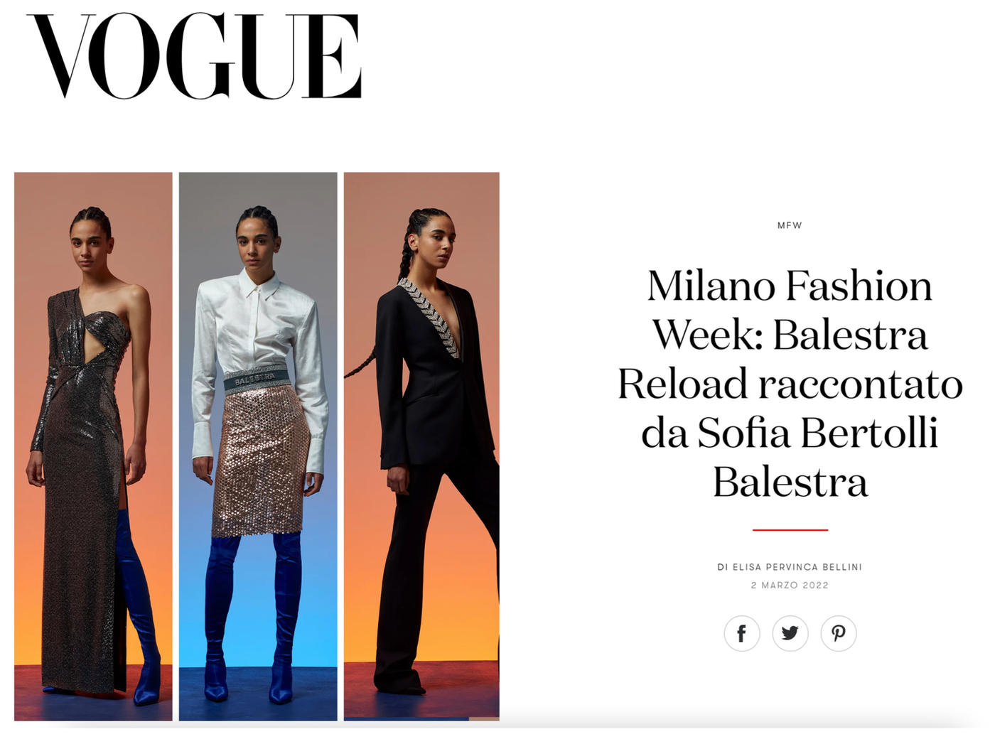 Renato Balestra Vogue