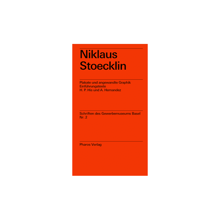 Book: Niklaus Stoecklin designed by Emil Ruder